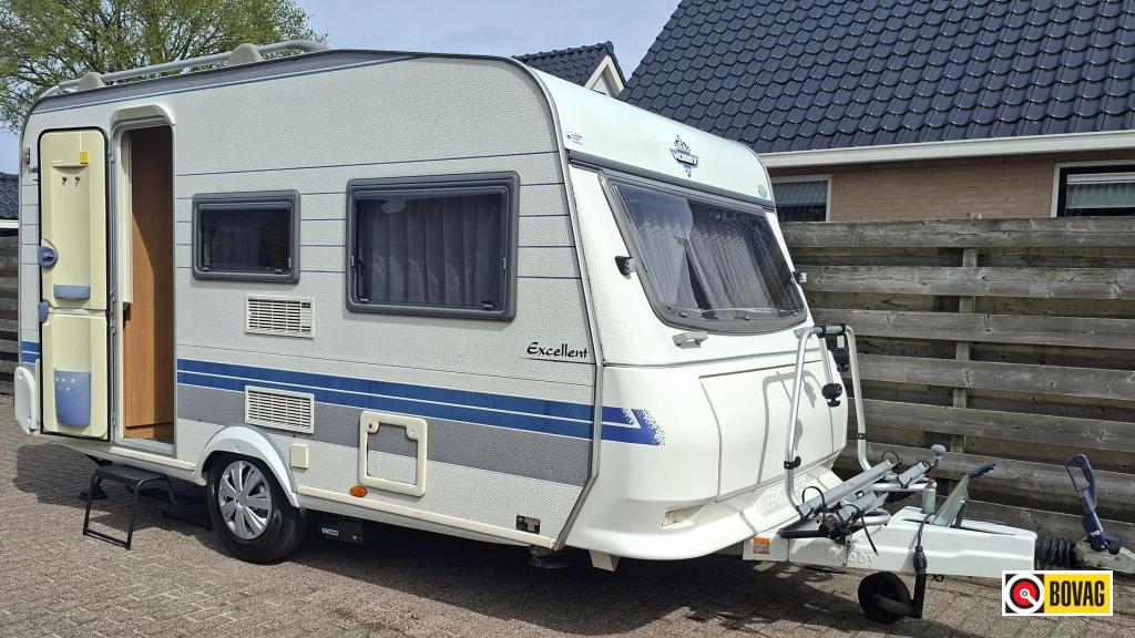 Hobby Excellent Easy 400 SF incl. mover en voortent !, Hobby, Bedrijf, Treinzit, 750 - 1000 kg