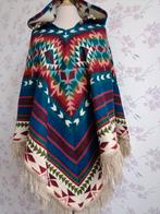 💖Prachtig alpaca Inka poncho met grote capuchon uni, Ophalen of Verzenden, Nieuw, Maat 38/40 (M), Overige kleuren