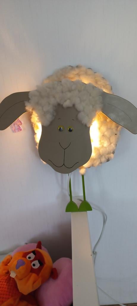 Wandlamp schaap, Ophalen of Verzenden, Gebruikt, Stof, Kinderkamer