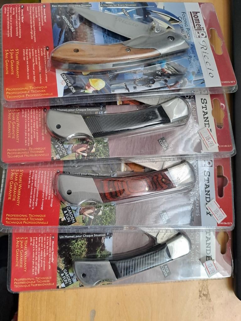 Nieuwe Homeij Zakmessen - Diverse Modellen, Niet gespecificeerd, zie verpakking voor details, Nieuw, Ophalen of Verzenden, Homeij