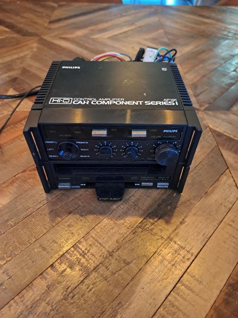 Philips Car Component Series 1 Autoradio Versterker+Cassette, Ophalen of Verzenden, Gebruikt