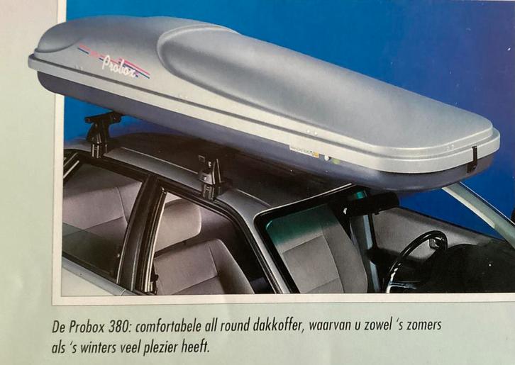 Hapro dakkoffer met extra dragers om ook ski’s te vervoeren, Auto diversen, Dakkoffers, Zo goed als nieuw, Ophalen