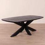 Salontafel Deens ovaal 130 cm - zwart, Ophalen, 50 tot 100 cm, 100 tot 150 cm, Nieuw