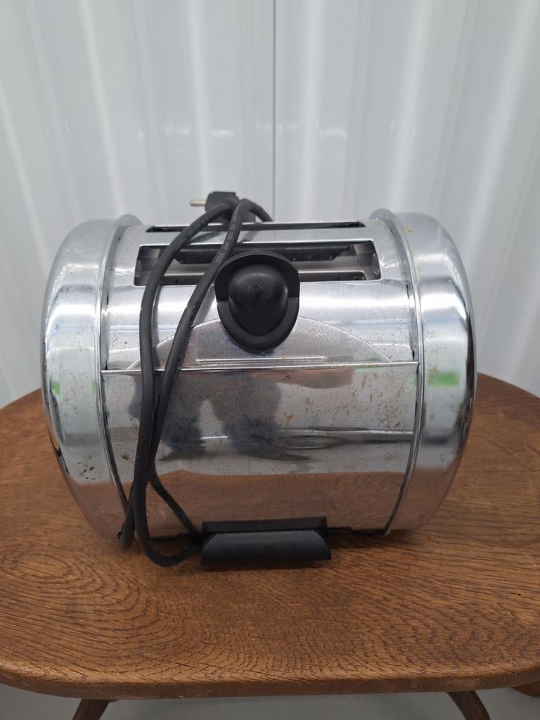 Vintage Chroom Broodrooster - Retro Keukenapparaat, Ophalen, Gebruikt, Uitneembare kruimellade