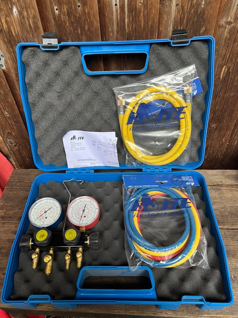 Ite manometer 4-weg airco, Auto diversen, Autogereedschap, Ophalen, Ite, Onbekend, Zo goed als nieuw