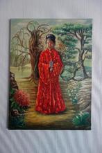 Schilderij Japans B.Heemeyer olieverf, Ophalen of Verzenden