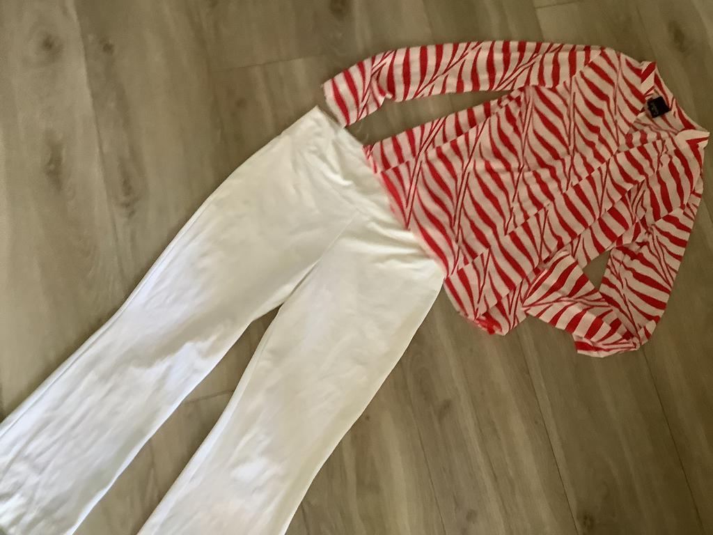 Japan tky travelstof set flair broek Kaya xl met top, Kleding | Dames, Wit, Maat 46/48 (XL) of groter, Ophalen of Verzenden, Zo goed als nieuw
