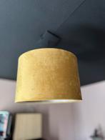 Velours gouden lampenkap - zo goed als nieuw, Ophalen, Zo goed als nieuw, Overige kleuren, Rond