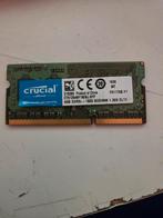 DDR3 Laptop Werkgeheugen 1x4GB - Crucial/Micron, Computers en Software, RAM geheugen, Gebruikt, DDR3, Ophalen of Verzenden, Laptop