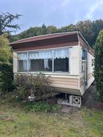 Vintage aluminium stacaravan zonder staplaats