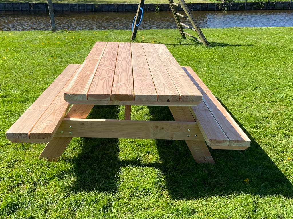 Robuuste douglas tuinmeubelen, Tuin en Terras, Ophalen of Verzenden, Zo goed als nieuw, Rechthoekig, Hout