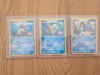 Squirtle, Wartortle, Blastoise Pokémon kaarten, Ophalen of Verzenden, Zo goed als nieuw, Meerdere kaarten, Foil