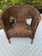 Rieten stoeltje voor grote pop/ decoratie of voor knuffel, Verzamelen, Poppen, Ophalen, Gebruikt, Accessoires