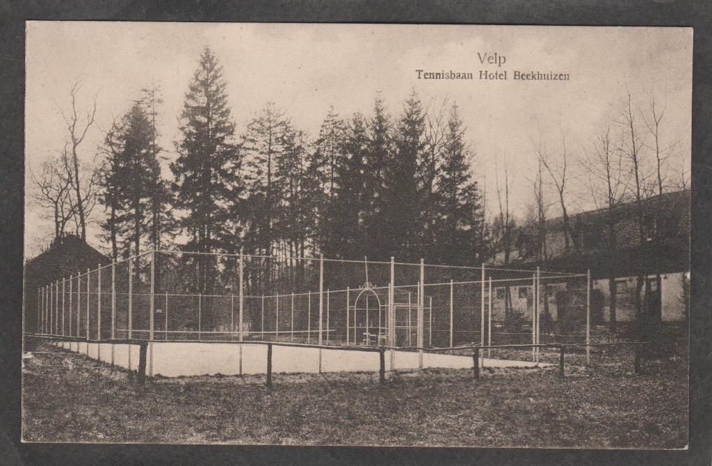 velp tennisbaan  hotel beekhuizen, Verzenden, 1920 tot 1940, Ongelopen, Gelderland