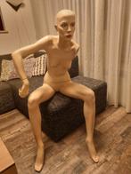 Mooie Rootstein zittende etalagepop paspop mannequin, Verzamelen, Ophalen, Gebruikt, Pop