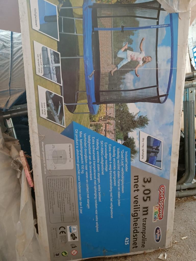 SportsPower Trampoline 3.05m met veiligheidsnet, Kinderen en Baby's, Ophalen of Verzenden