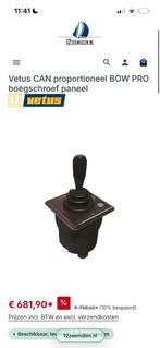 Vetus boegschroef paneel, Watersport en Boten, Ophalen, Nieuw, Motor en Techniek, Zeilboot of Motorboot