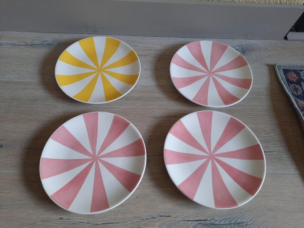 Blond Amsterdam gebaksbordjes - 4 stuks, Blond Amsterdam, Ophalen of Verzenden, Zo goed als nieuw, Bord(en)