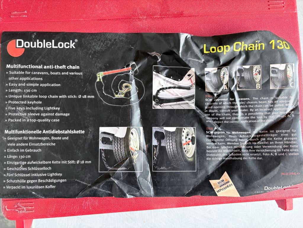 DoubleLock Loop Chain 130 antidiefstalketting, Ophalen of Verzenden, Gebruikt