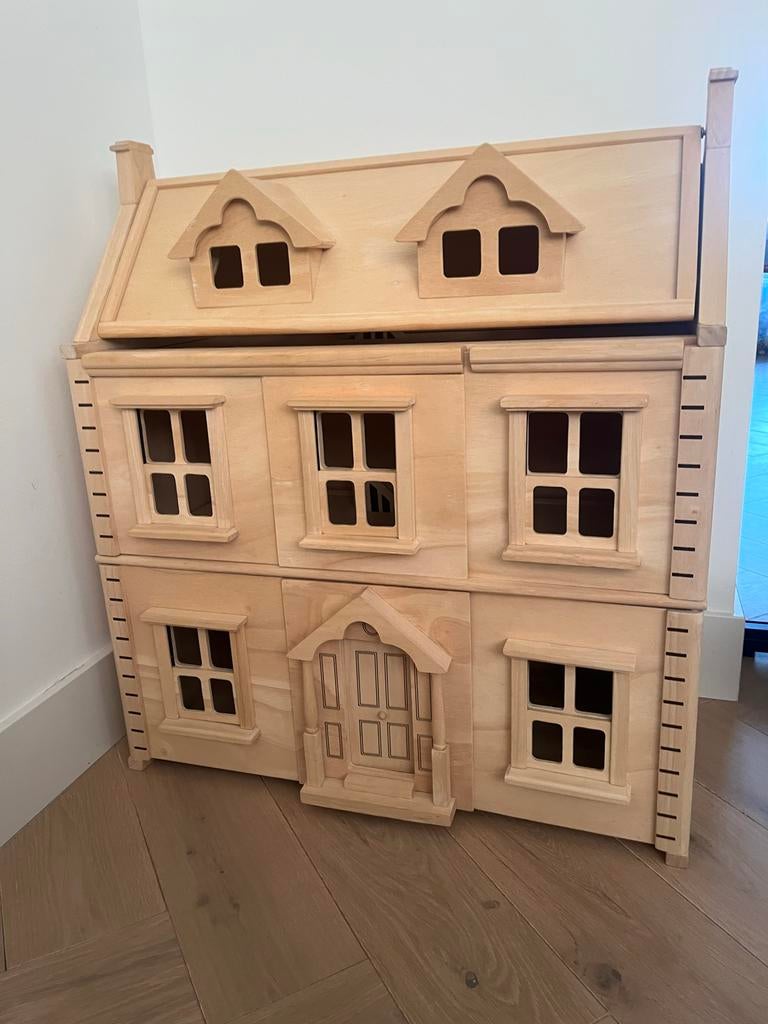 PlanToys Victoriaans poppenhuis, Kinderen en Baby's, Speelgoed | Poppenhuizen, Ophalen, Zo goed als nieuw, Poppenhuis