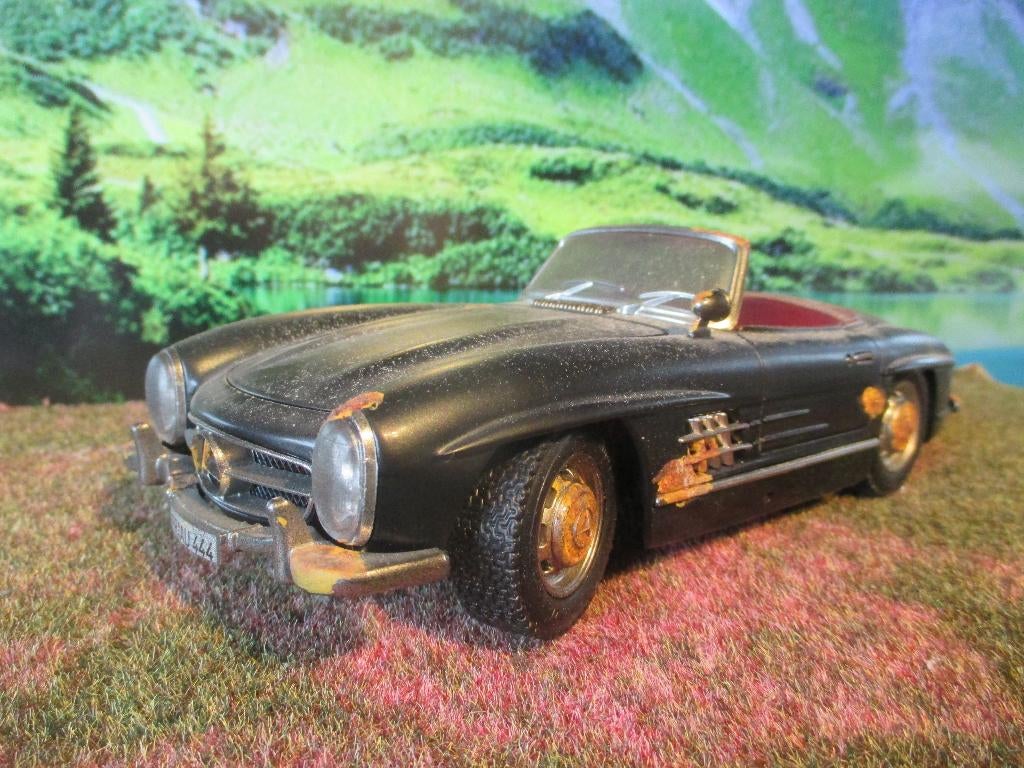 1/18 Mercedes Benz 300 SL Roadster weathered Braccio & Götz, Ophalen of Verzenden, Nieuw, Bburago