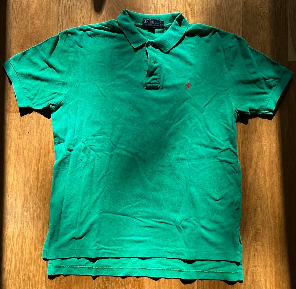 Groene Ralph Lauren polo, Kleding | Heren, Polo's, Verzenden, Zo goed als nieuw, Maat 52/54 (L), Groen