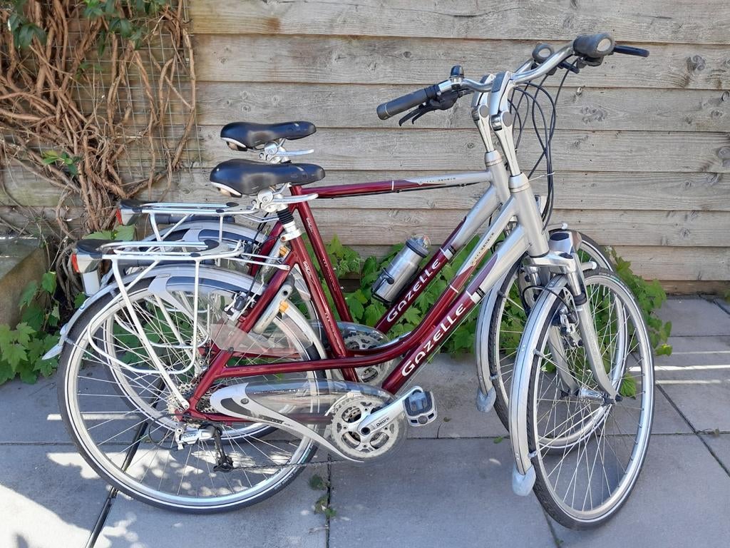 Setje Gazelle Genève ,heren 57cm, dames 53cm!, Fietsen en Brommers, Ophalen, 28 inch, Velgrem, Meer dan 20 versnellingen