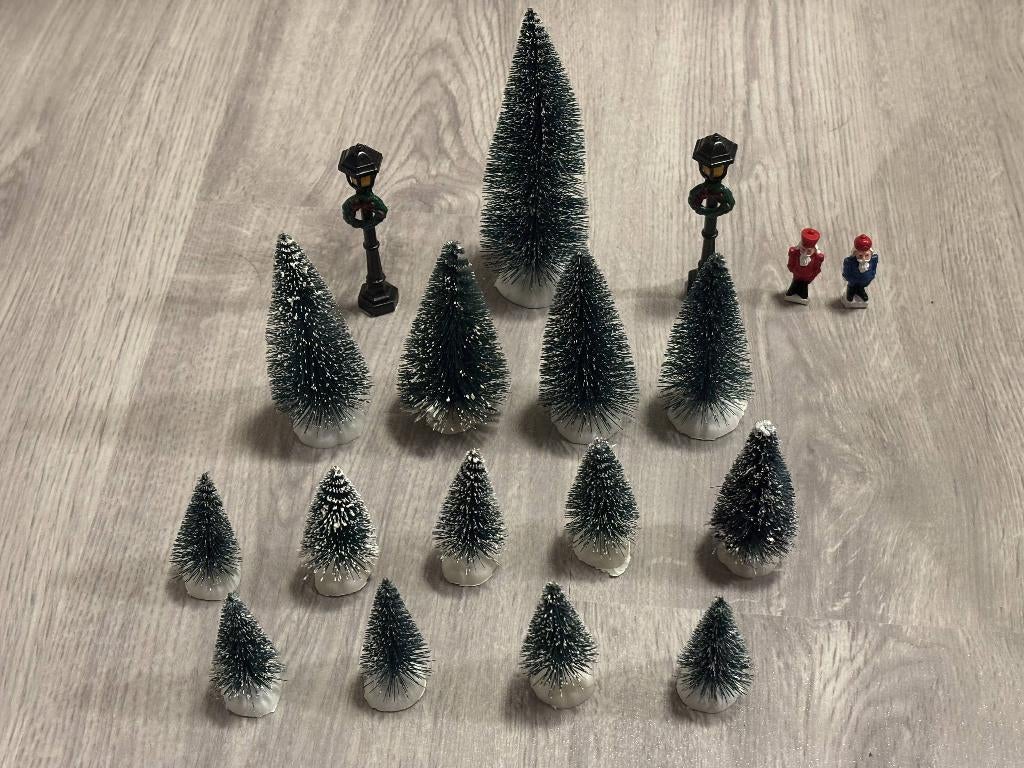 Scenery set - bomen, figuurtjes - N-spoor, Overige merken, Gebruikt, Natuur, Gelijkstroom of Wisselstroom