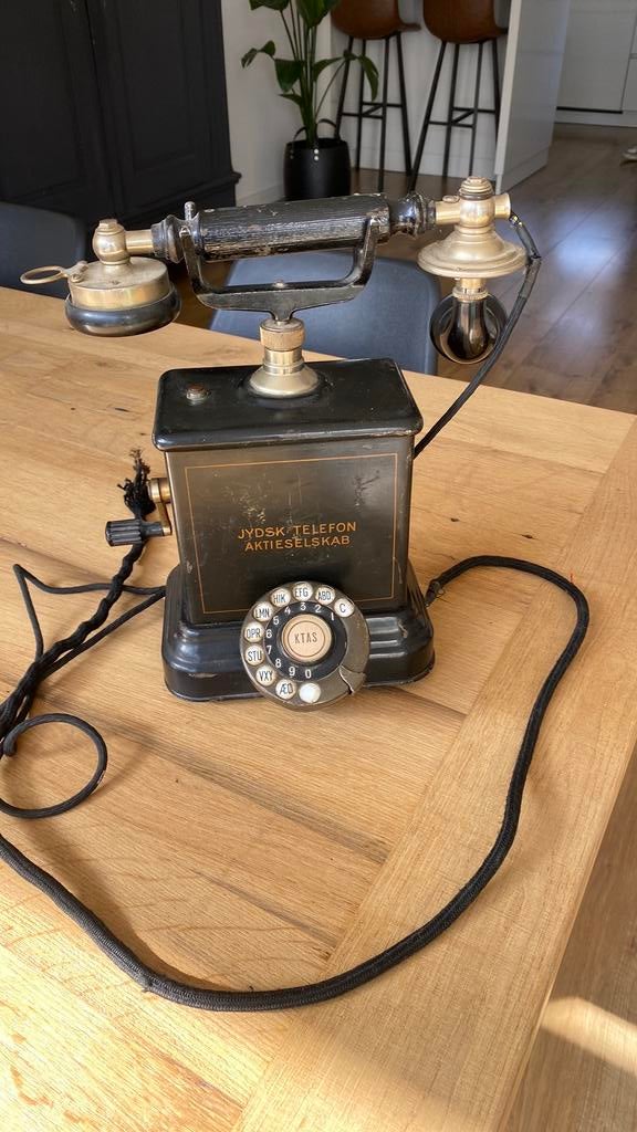 Antieke Jydsk telefoon, Telecommunicatie, Vaste telefoons | Niet Draadloos, Ophalen of Verzenden