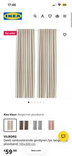 IKEA Vilborg gordijnen, 3 stuks, verduisterend, Ophalen, Gebruikt, 100 tot 150 cm, 200 cm of meer