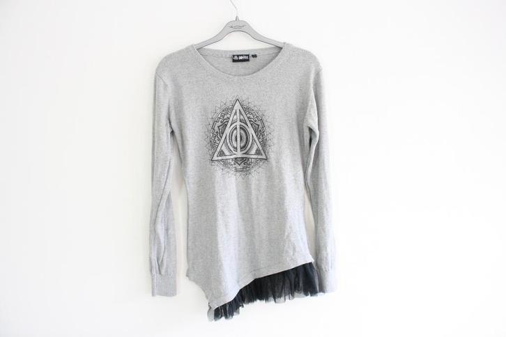 Grijze Harry Potter trui van Wizarding World, maat M, Kleding | Dames, Truien en Vesten, Gedragen, Maat 38/40 (M), Grijs, Verzenden
