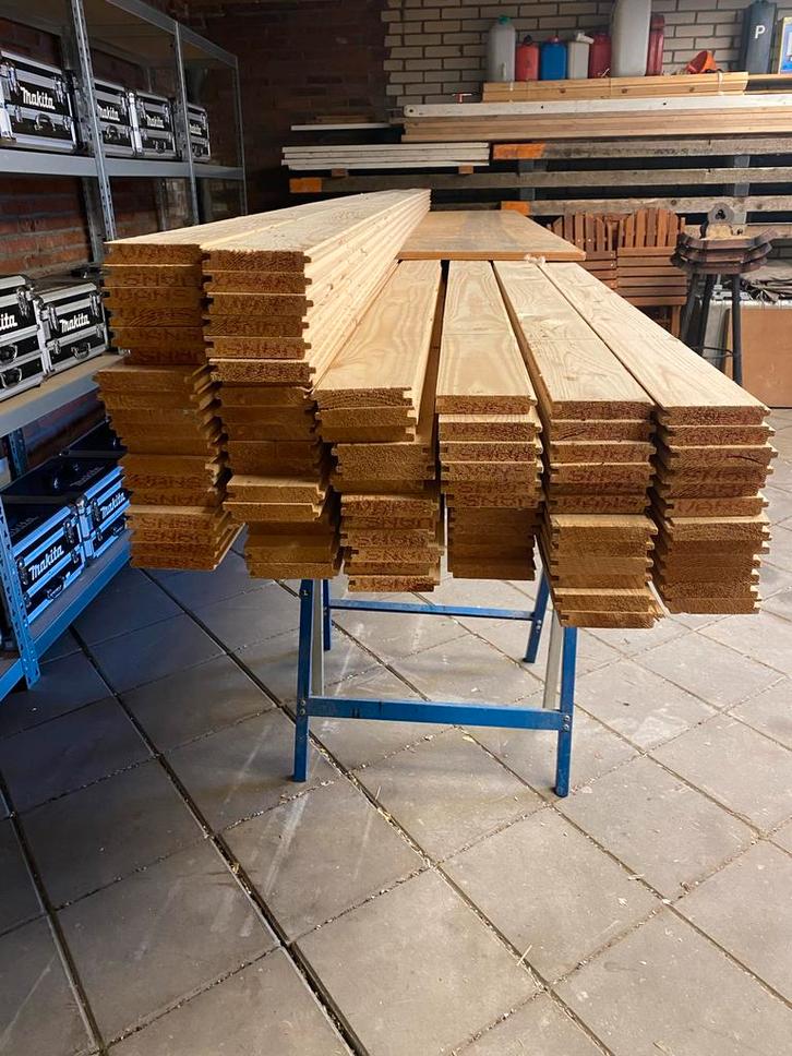 Nieuwe Vuren Vloerdelen - 14 Pakken (84 planken), Doe-het-zelf en Verbouw, Hout en Planken, Nieuw, Plank, Minder dan 25 mm, Ophalen