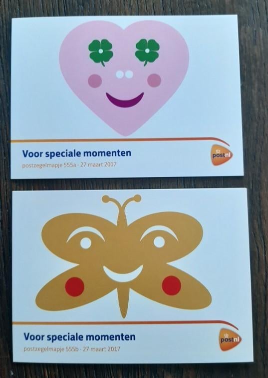 2017 Postzegelmapjes 55A en 55B Voor speciale momenten, Ophalen of Verzenden, Postfris