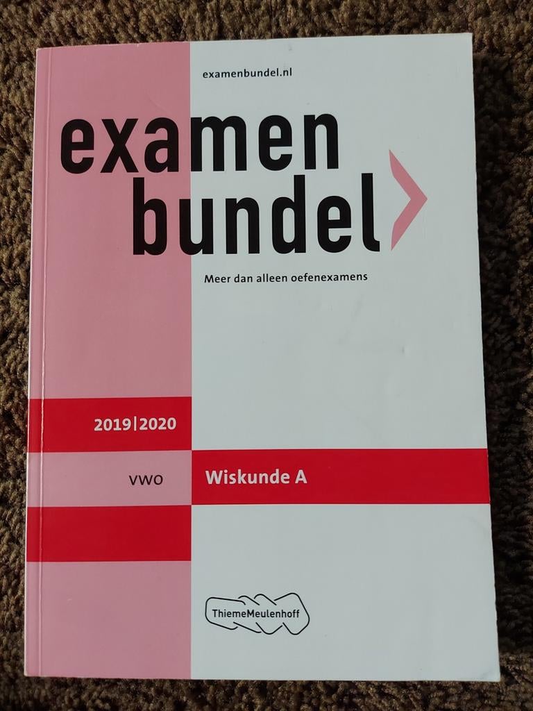 Examenbundel VWO Wiskunde A 2019-2020, ThiemeMeulenhoff, Ophalen of Verzenden, Zo goed als nieuw, Beta