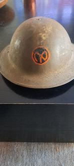 Amerikaanse legerhelm WOI new york, Ophalen of Verzenden, Overige soorten, Engeland, Helm of Baret