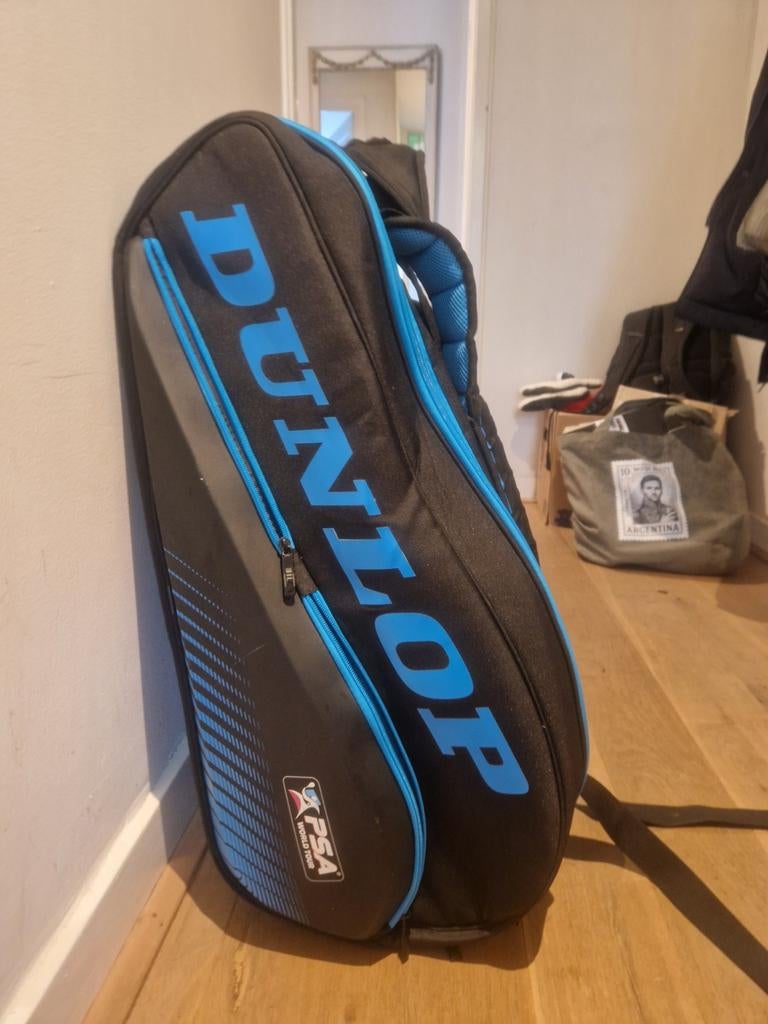 Dunlop Squash Tas - PSA World Tour Editie, Ophalen, Zo goed als nieuw, Toebehoren