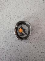 Hanger met vogel en bijpassende oorbellen, Overige materialen, Gebruikt, Ophalen of Verzenden, Zilver