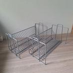 Vintage Ikea CD rekken disk tray metaal grijs zilver, Ophalen of Verzenden, Zo goed als nieuw, Metaal, Cd's