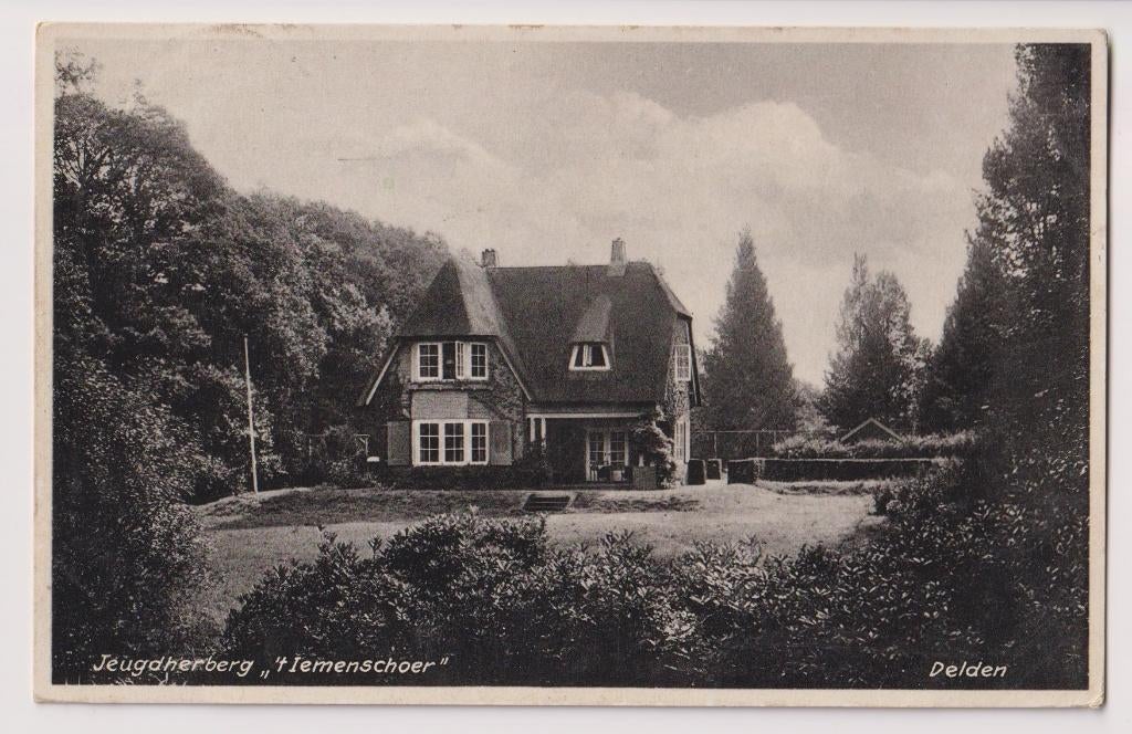 267 Delden Jeugdherberg 't Iemenschoor Oude Verzonden Kaart, Verzamelen, Verzenden, 1920 tot 1940, Gelopen, Overijssel
