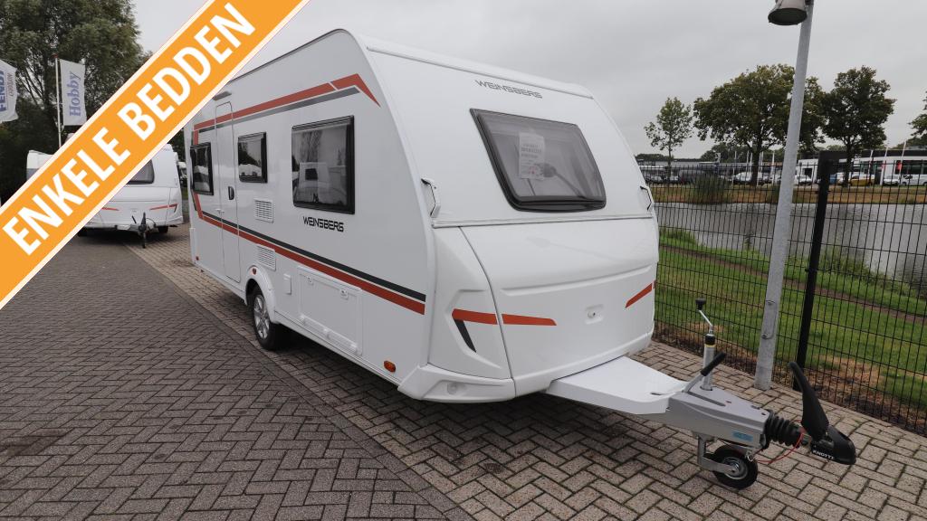 Weinsberg CaraOne 480 EU - Enkele bedden / model 2026 - 947, Caravans en Kamperen, Caravans, Overige merken, Rondzit, Schokbreker