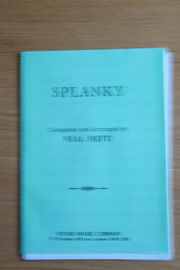Splanky - volledige partituur (zie omschrijving), Muziek en Instrumenten, Ophalen of Verzenden, Zo goed als nieuw, Jazz, Artiest of Componist