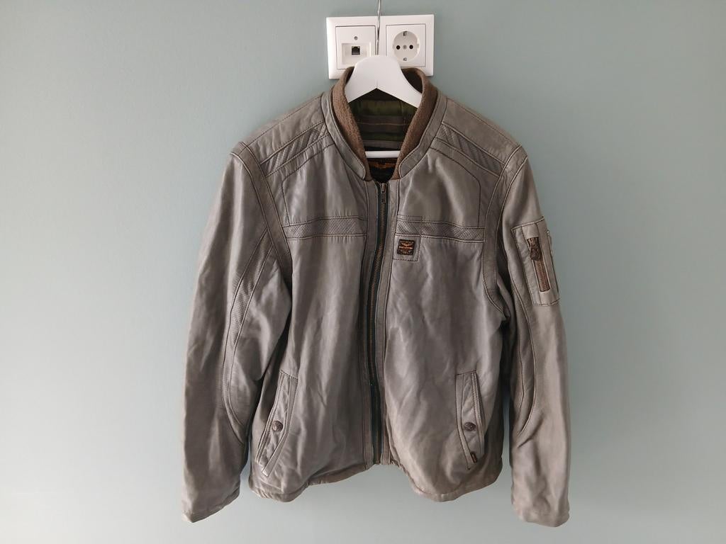 Pme Legend leren jack, Maat 48/50 (M), Ophalen of Verzenden, Zo goed als nieuw, Grijs
