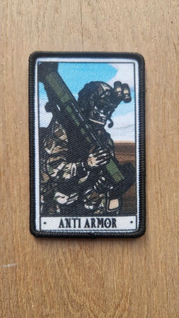 Patch Anti Armor Landmacht Embleem Anti Tank, Verzamelen, Ophalen of Verzenden, Zo goed als nieuw, Patch, Badge of Embleem