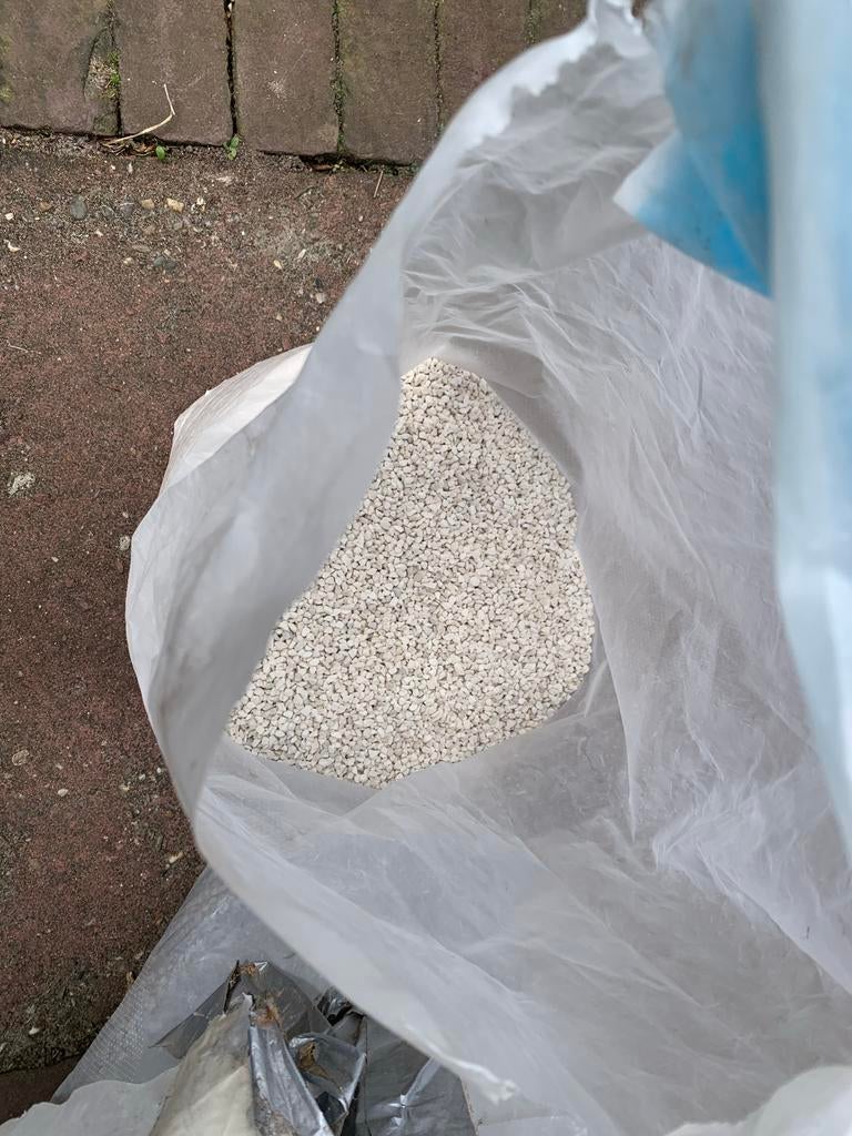Natuursteen steenslag/grit - grijs en wit, Ophalen, Overige materialen, Gebruikt, Grind