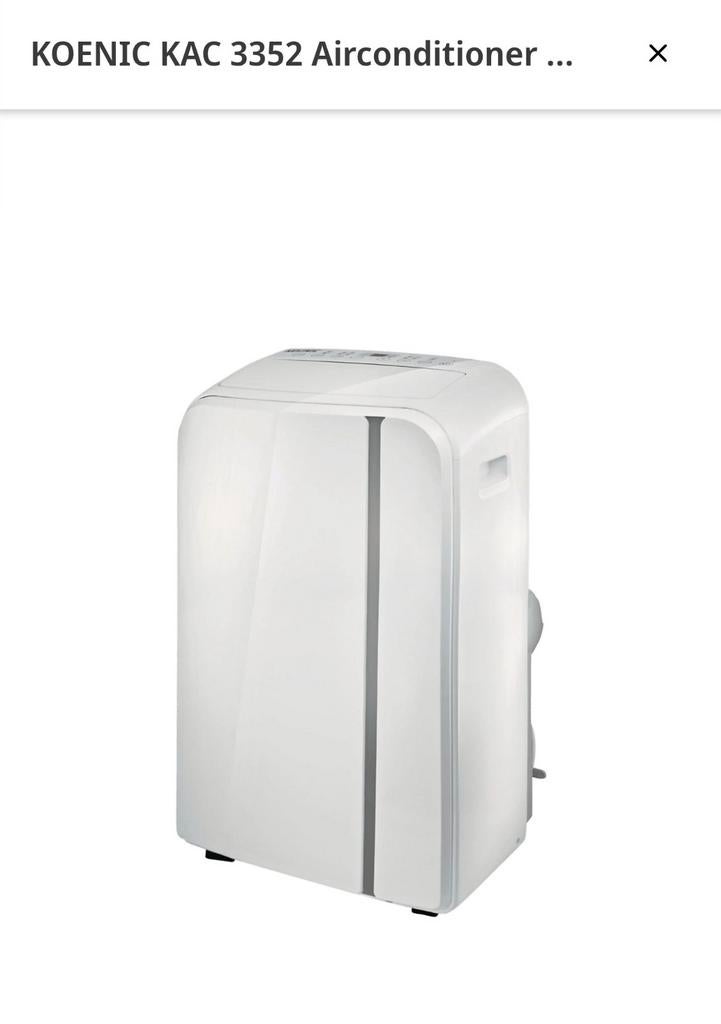 Koenic KAC 3352 Mobiele Airco - Zo Goed Als Nieuw!, Witgoed en Apparatuur, Airco's, Zo goed als nieuw, Mobiele airco, 60 tot 100 m³
