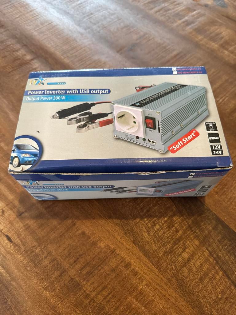 Power Inverter met USB output 300W, Ophalen of Verzenden, Nieuw