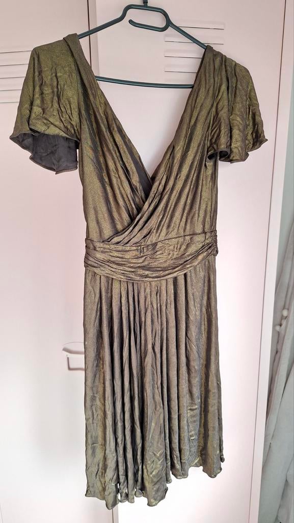 Temperley London jurk goudkleurig, Ophalen of Verzenden