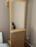 Spiegel met kapstok en opbergruimte - 190x60x37 cm, Huis en Inrichting, Woonaccessoires | Spiegels, Ophalen, Gebruikt, 150 tot 200 cm