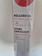 Wit rolgordijn 120x175 cm - Lichtdoorlatend, Huis en Inrichting, Stoffering | Gordijnen en Lamellen, Ophalen, 100 tot 150 cm, Wit