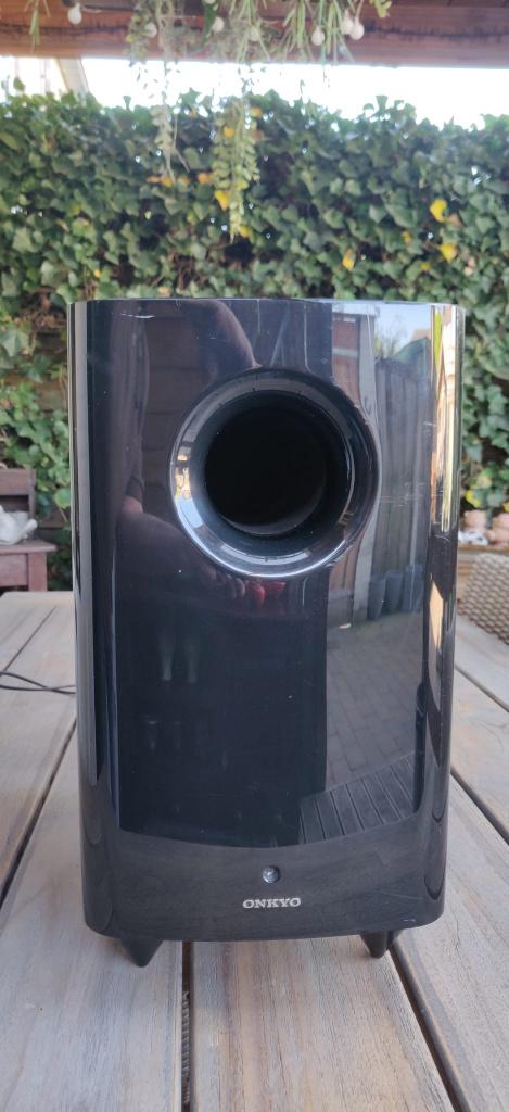 Onkyo SKW-501 subwoofer, Audio, Tv en Foto, Luidsprekers, Ophalen, 60 tot 120 watt, Subwoofer, Overige merken
